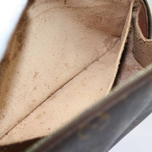 LOUIS VUITTON Monogram Trousse Demi Ronde Cosmetic Pouch M47520 LV Auth 81232 - Picture 11 of 16